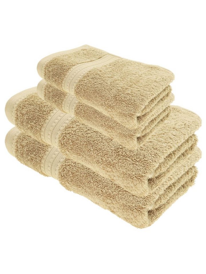 Julie Julsen Handtücher 4-Handtücher-Sand, Bio-Baumwolle (4-St) von Julie Julsen