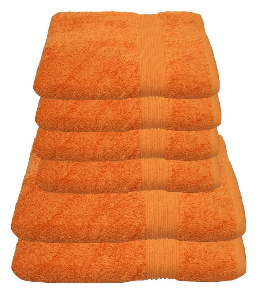 Julie Julsen Handtücher 6-Handtücher-Orange, Baumwolle (6-St) von Julie Julsen