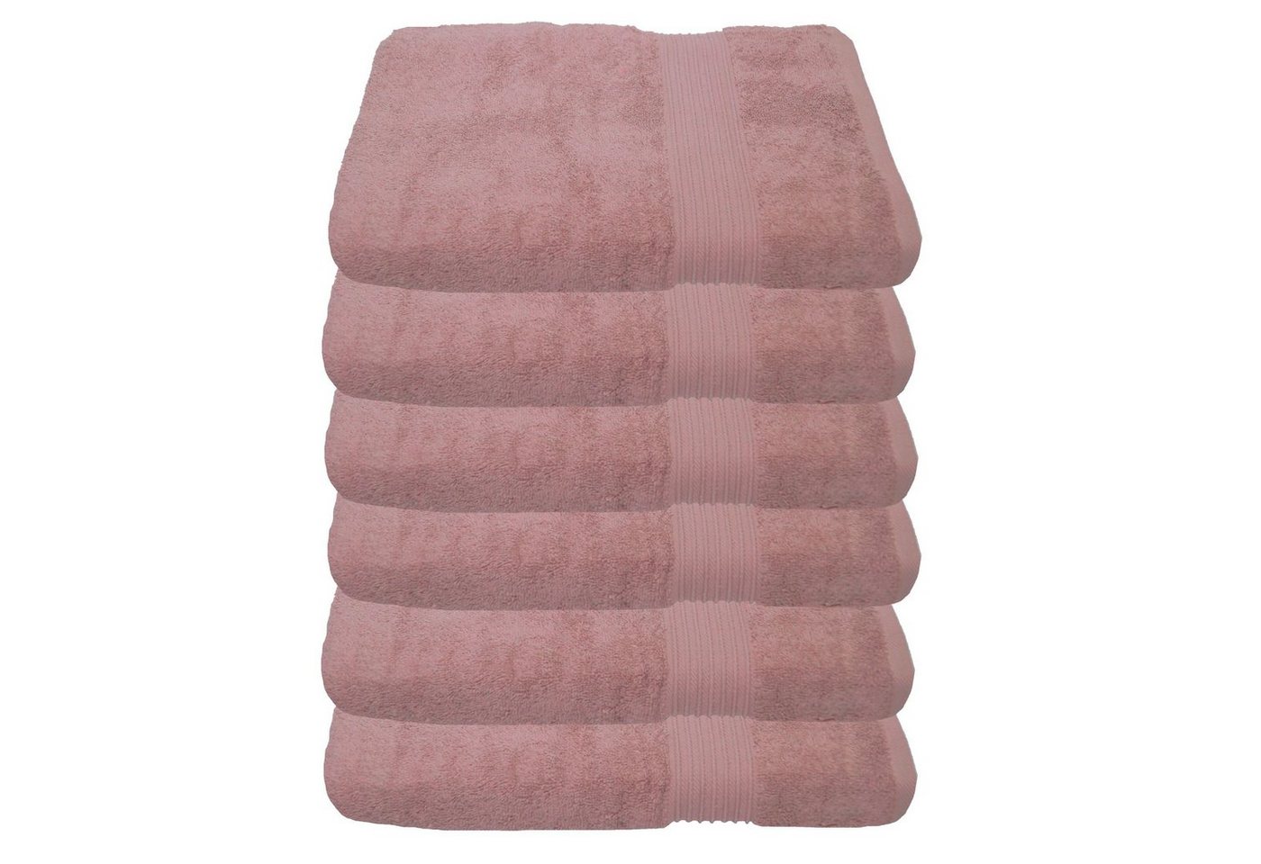 Julie Julsen Handtücher 6-Handtücher-Pastell Rosa-Handtuch 50 x 100 cm, Baumwolle (6-St) von Julie Julsen