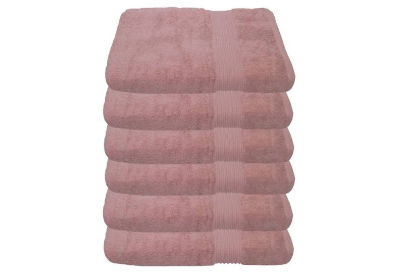 Julie Julsen Handtücher 6-Handtücher-Pastell Rosa-Handtuch 50 x 100 cm, Baumwolle (6-St) von Julie Julsen