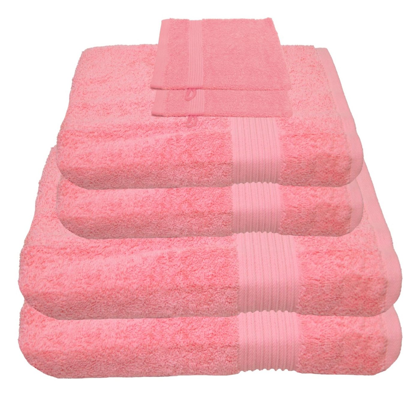 Julie Julsen Handtücher 6-Handtücher-Rosa, Baumwolle (6-St) von Julie Julsen