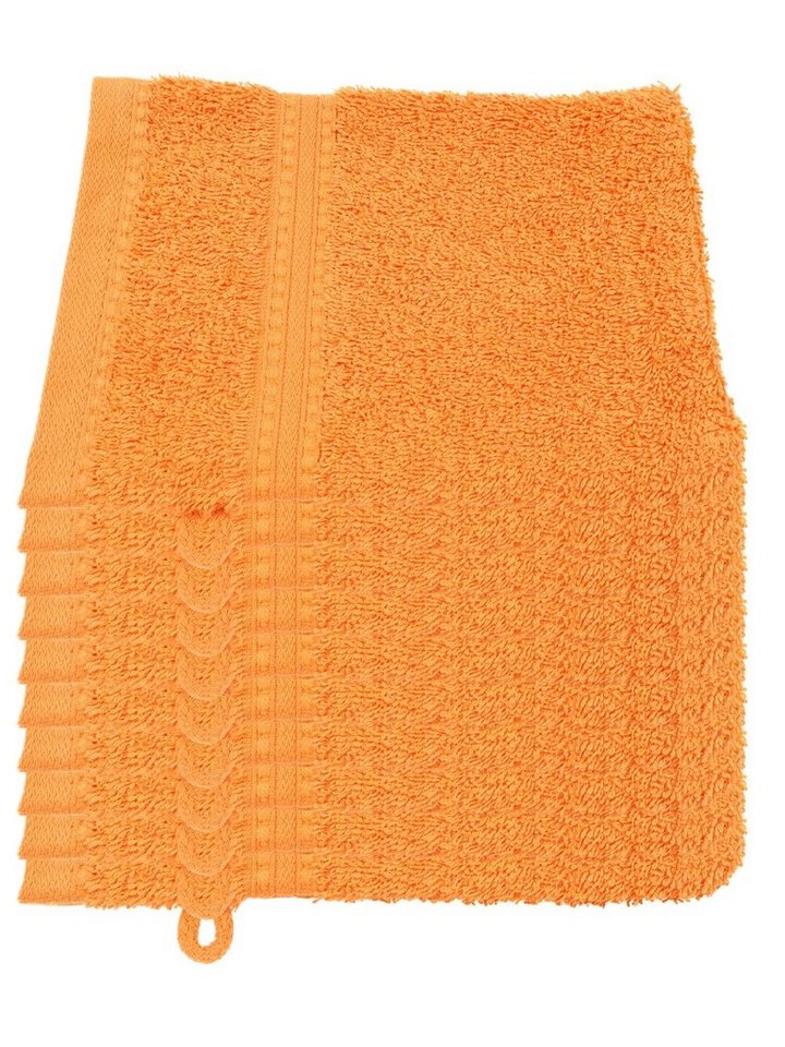 Julie Julsen Waschhandschuh 1-Waschhandschuh-Orange-Waschhandschuh 15 x 21 cm (1-tlg) von Julie Julsen