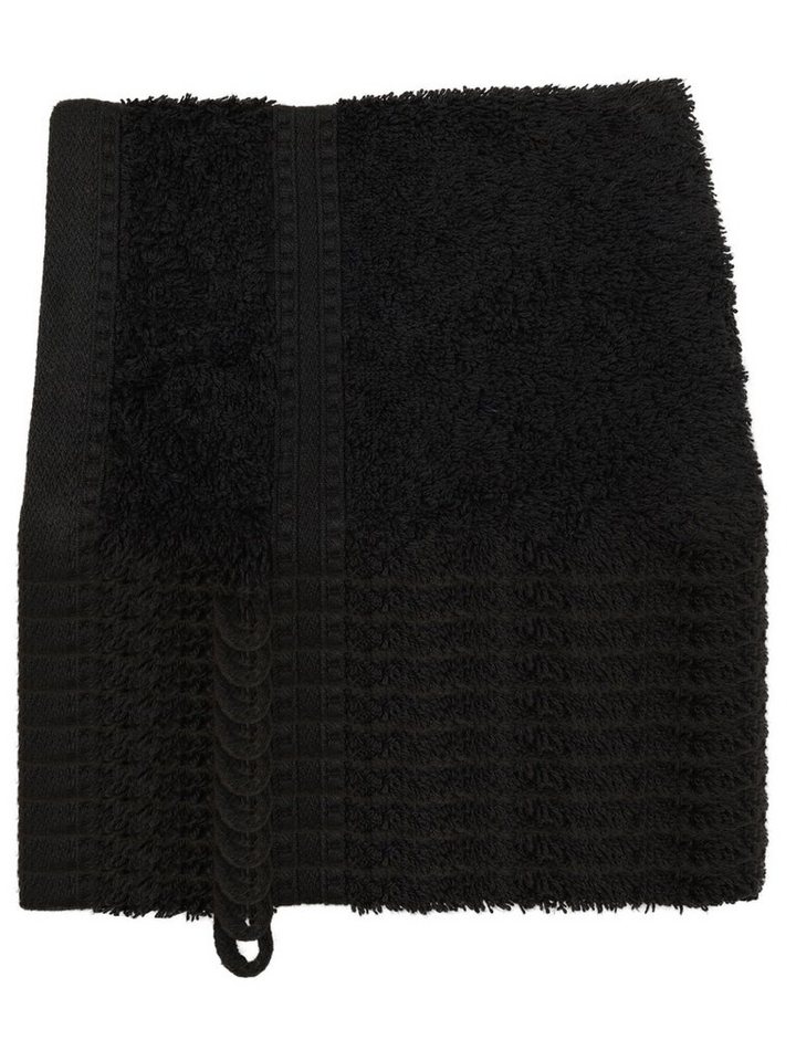 Julie Julsen Waschhandschuh 1-Waschhandschuh-Schwarz-Waschhandschuh 15 x 21 cm, (1-St) von Julie Julsen