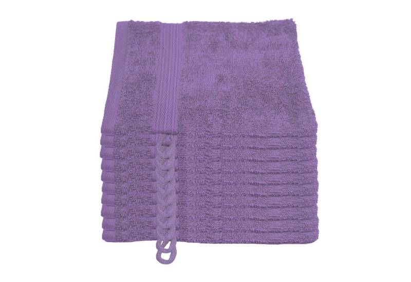 Julie Julsen Waschhandschuh 10-Waschhandschuh-Lavendel-Waschhandschuh 15 x 21 cm, (10-St) von Julie Julsen