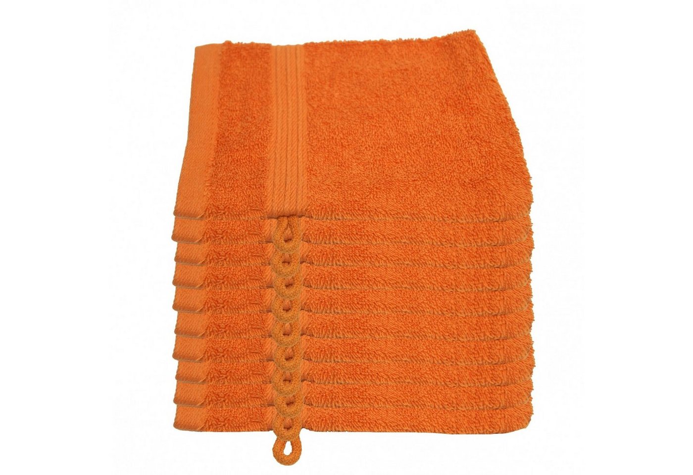 Julie Julsen Waschhandschuh 10-Waschhandschuh-Orange-Waschhandschuh 15 x 21 cm (10-tlg) von Julie Julsen