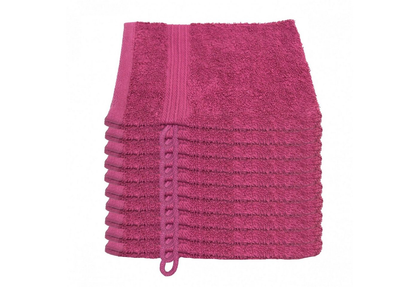 Julie Julsen Waschhandschuh 10-Waschhandschuh-Pink-Waschhandschuh 15 x 21 cm, (10-St) von Julie Julsen