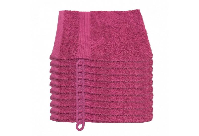 Julie Julsen Waschhandschuh 10-Waschhandschuh-Pink-Waschhandschuh 15 x 21 cm, (10-St) von Julie Julsen