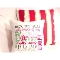 Gesticktes U-Bahn-Kunst-Kissen Gesticktes U-Bahn-Kunst-Kissen von JulieButlerCreations