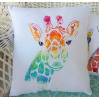 Giraffe Kissen, Wildlife Kissenbezug, Bunte Kissenbezug von JulieButlerCreations