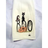 Halloween Handtücher, Mehlsack Handtuch, 100% Baumwolle von JulieButlerCreations