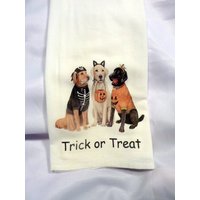 Mehlsack Tücher, Halloween Handtuch Mit Hunden von JulieButlerCreations