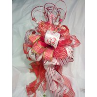 Rote Und Weiße Zuckerstange Baumspitze, Grüne Candy Topper, 360 Grad Topper von JulieButlerCreations