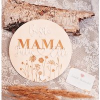 Holzschild Mama - Mit Wunschgravur Individualisierbar Namen Und Mama Holzdeko Holzschild Mama - Mit Wunschgravur Individualisierbar Namen Und Mama Holzdeko von JulieElli