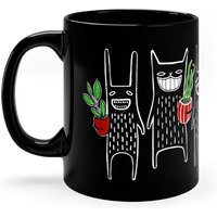 11 Unzen Black Kaffee Becher Pflanze Monster Hoya Pflanzen Zimmerpflanzen Geburtstag Einweihungsparty Geschenk Goth Emo Schräge Lustige Skurrile von JulieFitzGeraldArt