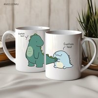Niedliche Dinosaurier Paar Tasse Individuell/Kaffee-Liebhaber Geschenk/Bester Freund Tasse/Geburtstagsgeschenk/Freund Geschenk/Geburtstag von JulienPShop