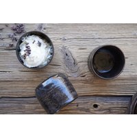 Handgetöpferte Braun Schattierter Kaffee Becher Und Passende Müsli Schalen, Bowls Als Set Oder Einzeln , Spülmaschinenfest von Julieskeramik