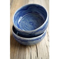 Handgetöpferte Meerblaue Keramik Bowl Schale Für Frühstücks Müsli, Quark Oder Suppe in Modernem Design Ø Ca 13 cm Höhe 6 Handgetöpferte Meerblaue Keramik Bowl Schale Für Frühstücks Müsli, Quark Oder Suppe in Modernem Design Ø Ca 13 cm Höhe 6 von Julieskeramik