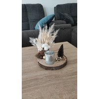 Weihnachtliches Trockenblumen Dekorbrett von JulisDekozauber