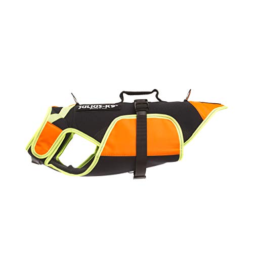 Julius-K9, IDC Multifunktionale Hundeweste 3in1, Größe: M, Schwarz und UV Orange von JULIUS K-9