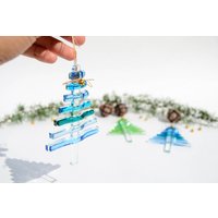 Weihnachtsbaum Weihnachtsschmuck Urlaub Dekor Weihnachtsgeschenke Glasverzierungen Geschmolzenes Glaskunst Ornamente Personalisierte Verzierungen von JulliaTyasko