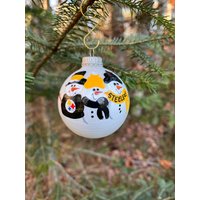 Personalisierte Schneemann Weihnachten Ornament Handbemalt Geschenk 3-Köpfige Familie Personalisierte Schneemann Weihnachten Ornament Handbemalt Geschenk 3-Köpfige Familie von MaineOrnamentCompany
