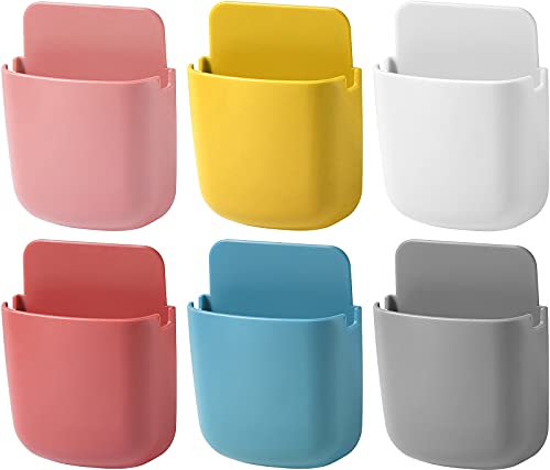 Julyee 6 Teilige Wandhalterung Fernbedienungshalter Aufbewahrungsbox Mini Selbstklebend Handyhalter für Zuhause und Büro von Julyee