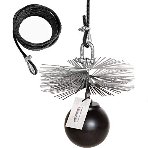 HOLZBRINK 130mm Kaminbesen Schornsteinbesen aus Federstahl + 16m PP-Seil + Zuggewicht inkl. Montagezubehör PROFISET Spezial HOLZBRINK 130mm Kaminbesen Schornsteinbesen aus Federstahl + 16m PP-Seil + Zuggewicht inkl. Montagezubehör PROFISET Spezial von HOLZBRINK
