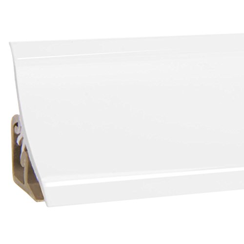 HOLZBRINK Küchenabschlussleiste Weiß Küchenleiste PVC Wandabschlussleiste Arbeitsplatten 23x23 mm 150 cm von HOLZBRINK