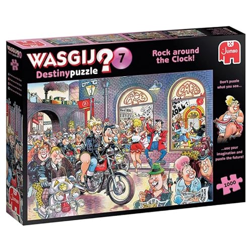 JUMBO Wasgij Destiny – Rock Around The Clock #7, 1000 Stück (81929) von JUMBO