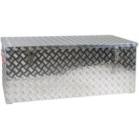 Aluminium Riffelblech-Box Alu 312 Liter ALUT312 L1272 x b 525 x h 515 mm ALU-Box Kiste Transport-Box Tränenblech von Jumbo