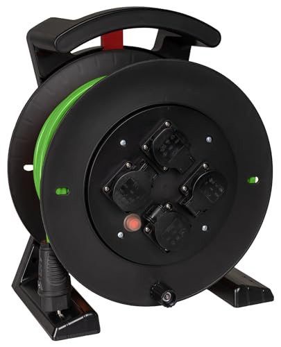 Jumbo-Kabeltrommel 2.0 30m H07BQF 3G1,5 qmm grün 4 Schutzkontakt-Steckdosen Jumbo-Kabeltrommel 2.0 30m H07BQF 3G1,5 qmm grün 4 Schutzkontakt-Steckdosen von Jumbo