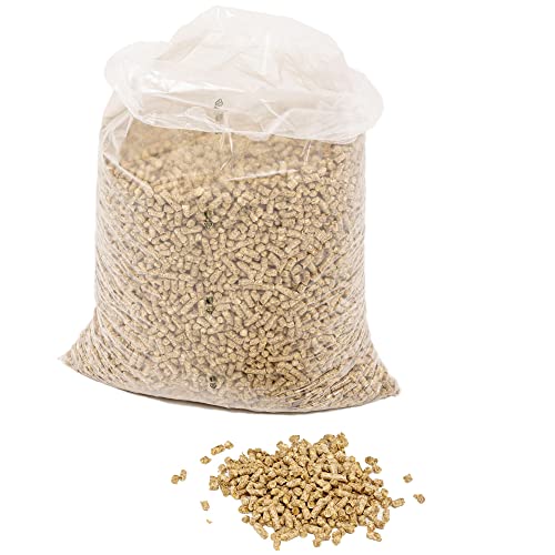 Jumbogras® Einstreu-Pellets aus Miscanthus|Elefantengras als Groß-Tier & Pferdeeinstreu, statt Stroh u. Sägespäne, für saubere Boxen|Stall|Paddock (Einstreu Pellets 10 x 15 kg) von Jumbogras