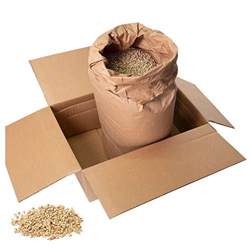 Jumbogras Kleintier-Einstreu Pellets aus Miscanthus/Elefantengras für Hasen Kaninchen Maus Vogel Meerschweinchen - Kleintierstreu/Hamsterstreu statt Stroh- u. Hobelspäne für Käfig & Stall (15 kg) von Jumbogras