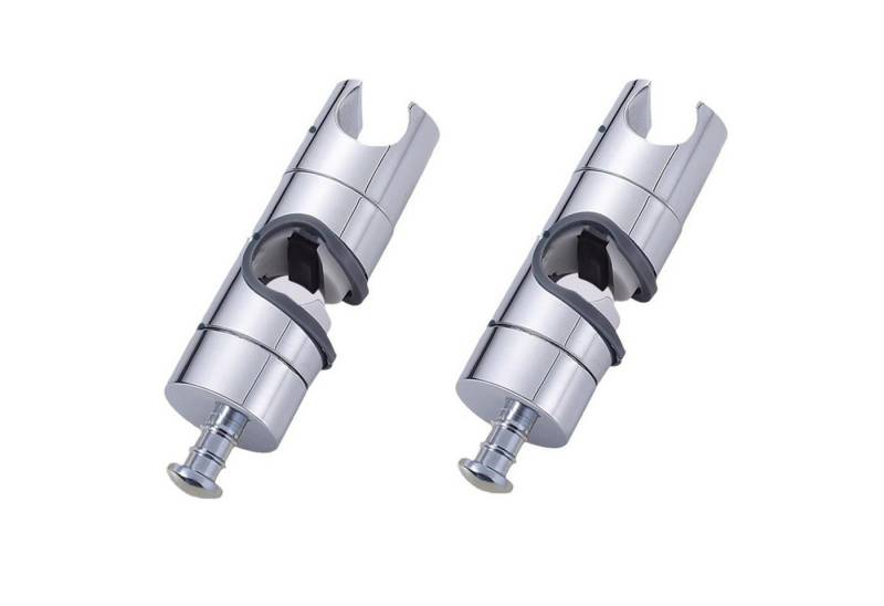 Jumpeak Brausehalter Universal-Duschträger 18-25 mm OD, Verstellbar Brausehalter, Oberfläche verchromt, Mit Haken von Jumpeak