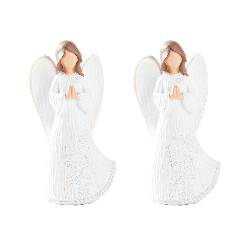 Jumpeak Engelfigur Dekofigur Engel Figur, Home Decor, Blessing Angel Figurine, Kunsthandwerk aus Harz, betende Engel, Wohnaccessoires, 2 Farben Jumpeak Engelfigur Dekofigur Engel Figur, Home Decor, Blessing Angel Figurine, Kunsthandwerk aus Harz, betende Engel, Wohnaccessoires, 2 Farben von Jumpeak