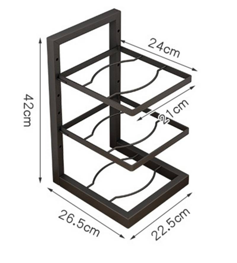 Jumpeak Küchenregal küchenregal stehend,küchenregal arbeitsplatte, Höhenverstellbar,Konstruktion aus Kohlenstoffstahl Jumpeak Küchenregal küchenregal stehend,küchenregal arbeitsplatte, Höhenverstellbar,Konstruktion aus Kohlenstoffstahl von Jumpeak