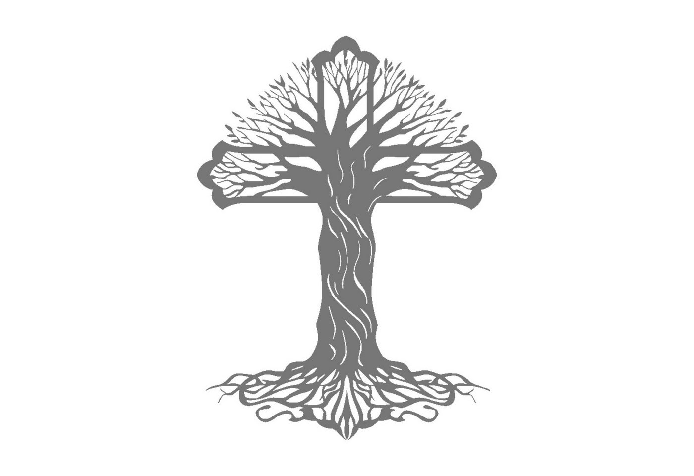 Jumpeak Wanddekoobjekt Baum des Lebens Metall Wanddekoration, Kreuz, abstrakter Baum, Eisenhandwerk, Linienkunst, Natur & Religion, 4 Farben 5 Größen Jumpeak Wanddekoobjekt Baum des Lebens Metall Wanddekoration, Kreuz, abstrakter Baum, Eisenhandwerk, Linienkunst, Natur & Religion, 4 Farben 5 Größen von Jumpeak
