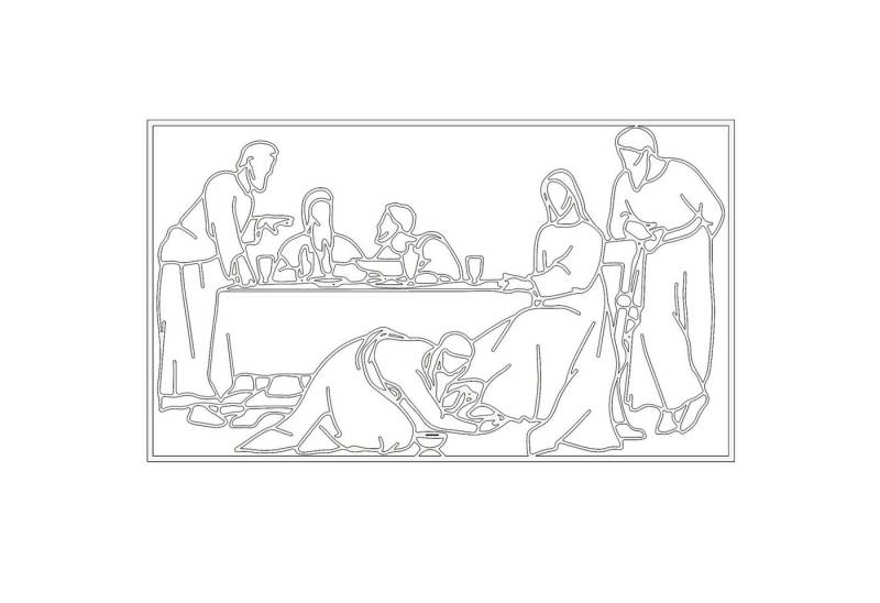 Jumpeak Wanddekoobjekt Metall Wandkunst Letztes Abendmahl,Skandinavisch Linienkunst, Christliche Wanddekoration für Wohnzimmer als Geschenk Jumpeak Wanddekoobjekt Metall Wandkunst Letztes Abendmahl,Skandinavisch Linienkunst, Christliche Wanddekoration für Wohnzimmer als Geschenk von Jumpeak