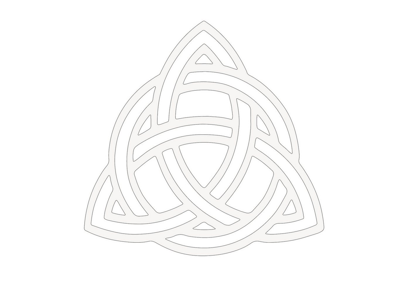 Jumpeak Wanddekoobjekt Keltischer Knoten Metall Kunst Wanddekoration,Kunstwerk, Ewigkeit, Hergestellt aus Metall,Schwarz,weiß,54*53 von Jumpeak