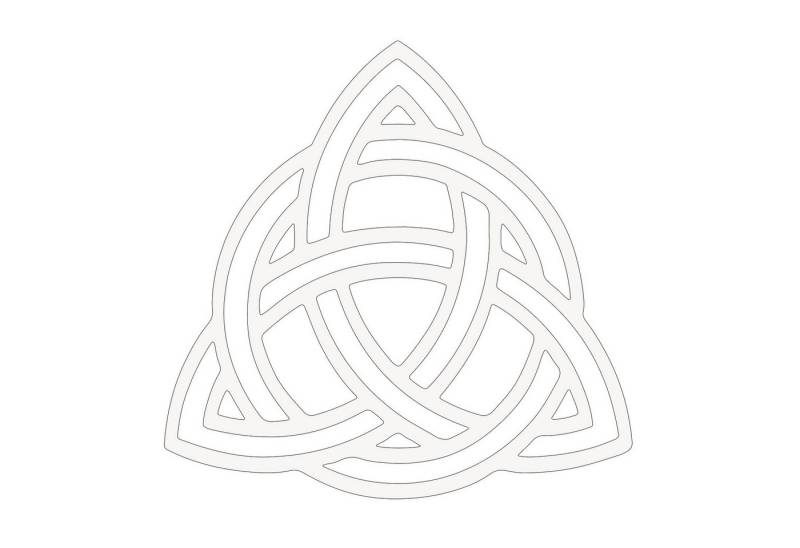 Jumpeak Wanddekoobjekt Keltischer Knoten Metall Kunst Wanddekoration,Kunstwerk, Ewigkeit, Hergestellt aus Metall,Schwarz,weiß,54*53 von Jumpeak