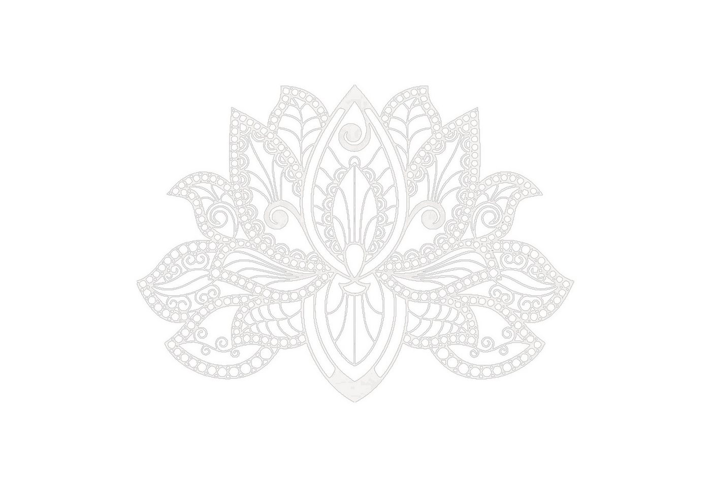 Jumpeak Wanddekoobjekt Klassische Lotus Metall Kunst Wanddekoration, Schichtungseffekt, Lotus, Modern, Metall, maschinell gefertigt,73*53 von Jumpeak