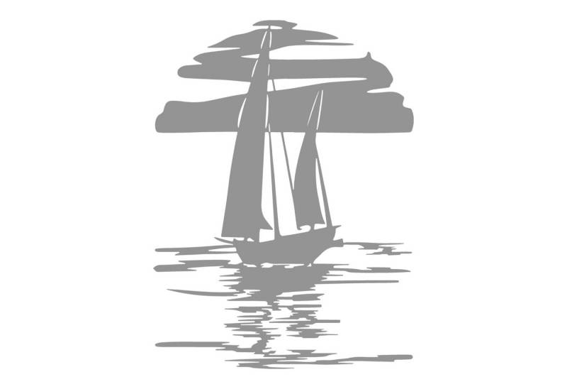 Jumpeak Wanddekoobjekt Kunstvolle Wanddeko Metall mit Segelboot,Sonnenaufgang,Wolkenmeer, Wandbild, Segelboot auf dem Meer,schwarz,weiß,golden,silbern Jumpeak Wanddekoobjekt Kunstvolle Wanddeko Metall mit Segelboot,Sonnenaufgang,Wolkenmeer, Wandbild, Segelboot auf dem Meer,schwarz,weiß,golden,silbern von Jumpeak