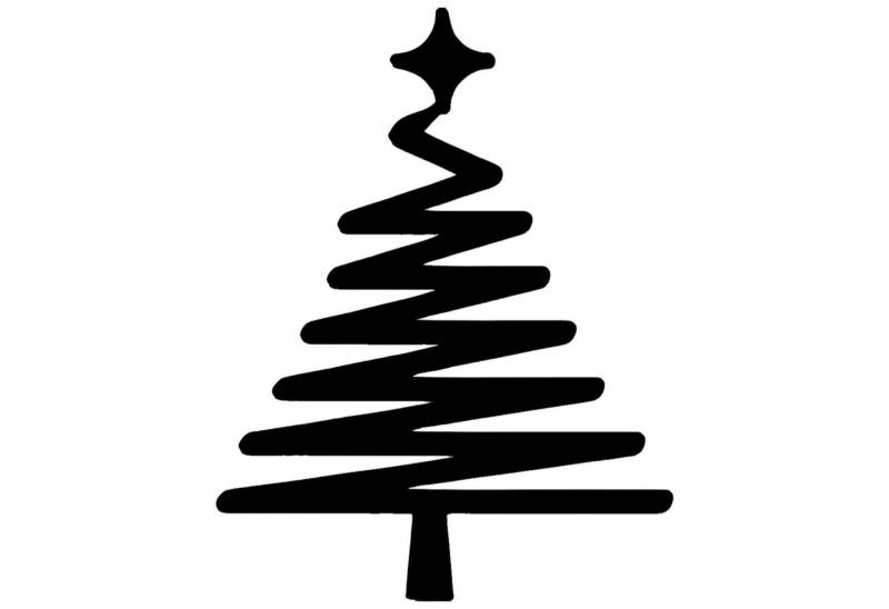 Jumpeak Wanddekoobjekt Metal Christmas Tree Wall Decoration,Christmas Decoration,Line (weihnachtsdeko, weihnachtsbaum), Wanddekoobjekt Baum,moderner minimalistischer Stil,Wandaufhängung von Jumpeak