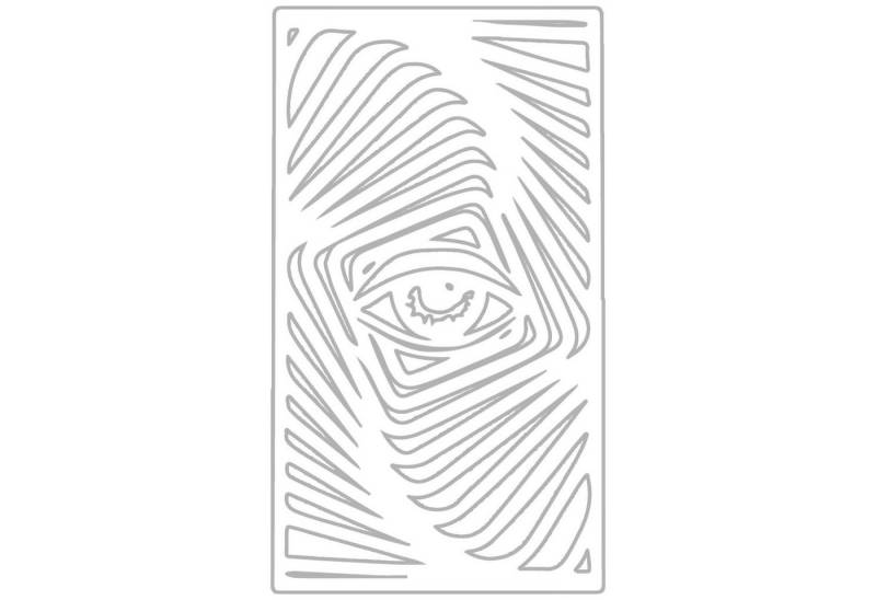 Jumpeak Wanddekoobjekt Mystic Eye Dekor, charaktervoll, modisch, abstrakter Kunststil, Hergestellt aus Metall,Schwarz,weiß Jumpeak Wanddekoobjekt Mystic Eye Dekor, charaktervoll, modisch, abstrakter Kunststil, Hergestellt aus Metall,Schwarz,weiß von Jumpeak