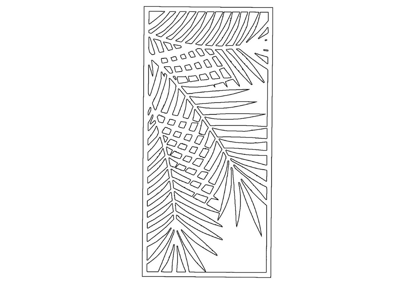 Jumpeak Wanddekoobjekt wanddekoration metall,Rechteck,Blatt,wanddekoration wohnzimmer, wanddekoration wohnzimmer,Metallverzierung,4 Farben,4 Größen von Jumpeak