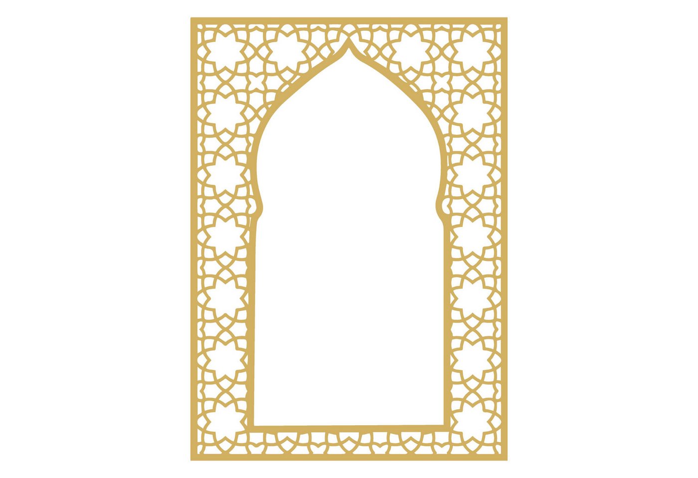 Jumpeak Wanddekoobjekt Wanddeko Metall groß,Achtecksternmuster,geometrische durchbrochene (islamischer Stil,dekoration aesthetic, Schwarz,Weiß,Gold,Silber), bogenförmiges Fenstergitter,metallene Deko im exotischen Stil,Geschenk von Jumpeak