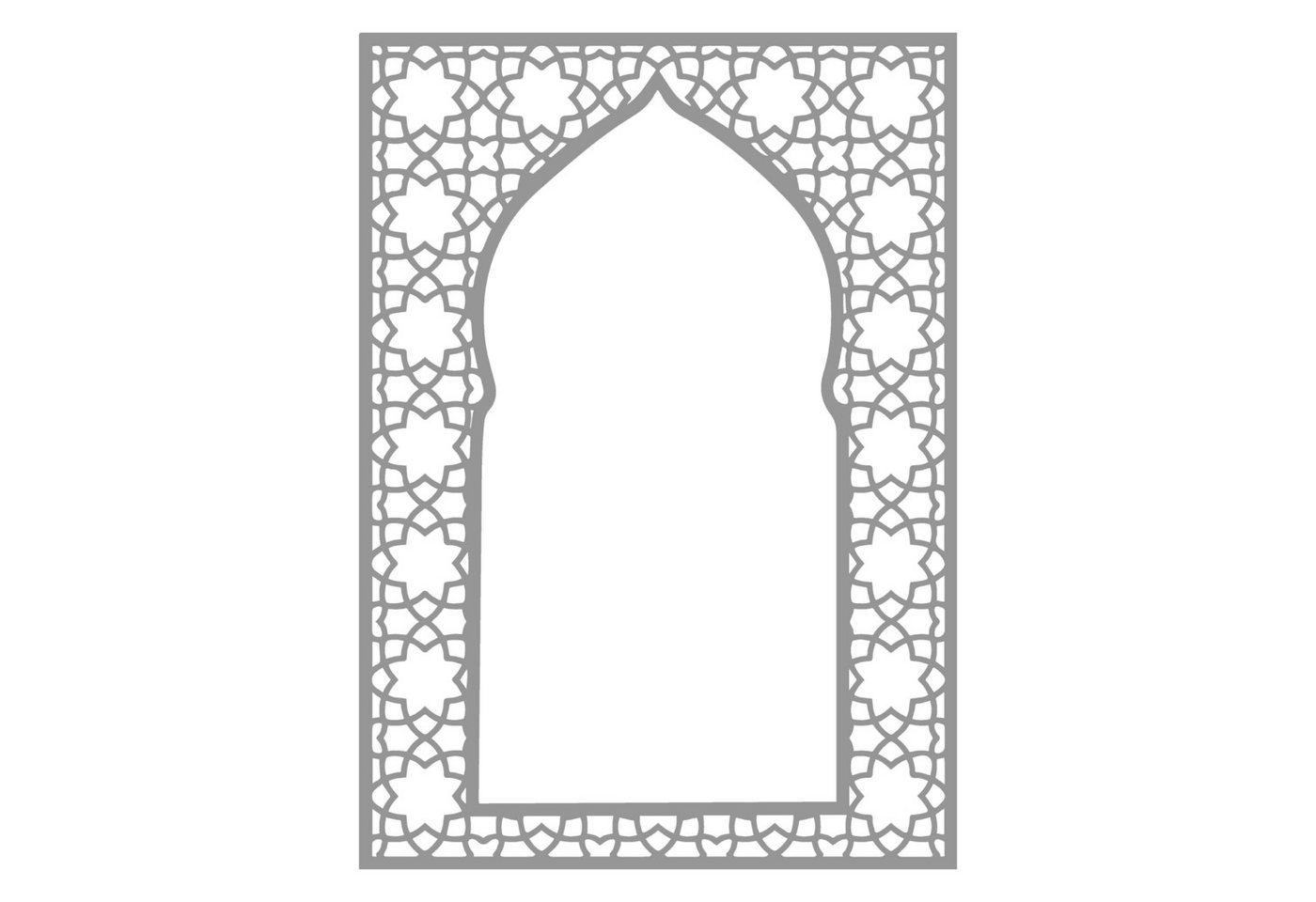 Jumpeak Wanddekoobjekt Wanddeko Metall groß,Achtecksternmuster,geometrische durchbrochene (islamischer Stil,dekoration aesthetic, Schwarz,Weiß,Gold,Silber), bogenförmiges Fenstergitter,metallene Deko im exotischen Stil,Geschenk von Jumpeak