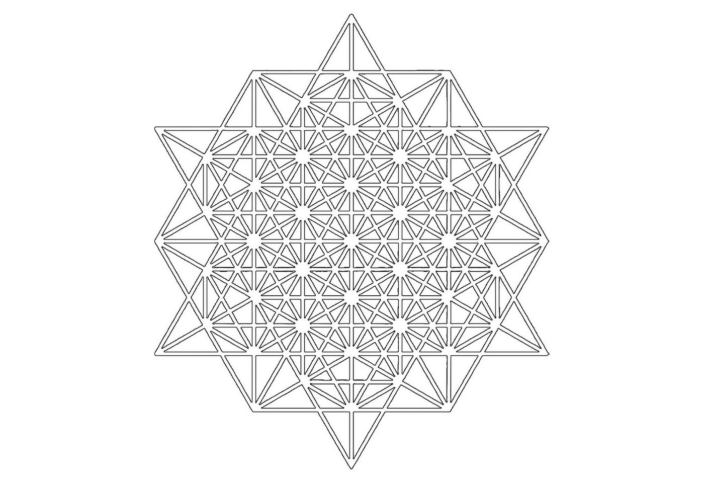 Jumpeak Wanddekoobjekt wanddekoration metall,Geometrische Ornamentik,Rundes,dreiteiliges Set, wanddekoration wohnzimmer,wall art,Abstrakte Kunst von Jumpeak