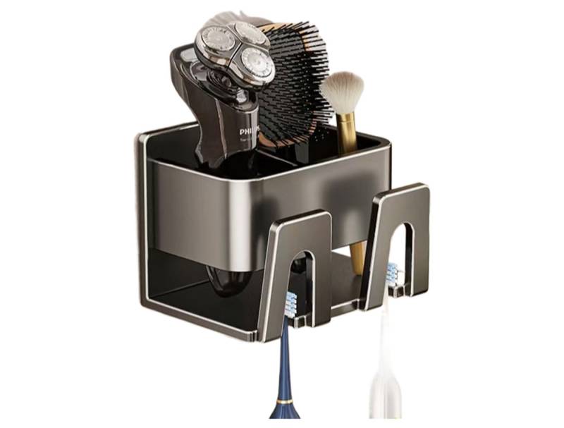 Jumpeak Zahnbürstenhalter zahnbürstenhalter wand ohne bohren,zahnbürstenhalter saugnapf, Metallkonstruktion,Partitionsstruktur,Duschablage Jumpeak Zahnbürstenhalter zahnbürstenhalter wand ohne bohren,zahnbürstenhalter saugnapf, Metallkonstruktion,Partitionsstruktur,Duschablage von Jumpeak