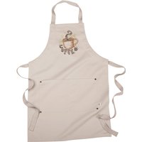 Lustige Kaffee-Schürze, Servierschürze, Kaffee-Jitters Bestickte 8 Unzen Bio-Baumwolle, Schürze Aus Recyceltem Polyester von JumpingJackalope